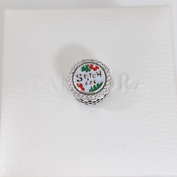 Pandora Disneyland Paris Stitch Button Charm Bead S925 Silver with box - Picture 9 of 10